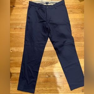 DOCKERS FLEX WAIST ATHLETIC FIT NAVY BLUE PANTS 33 x 32